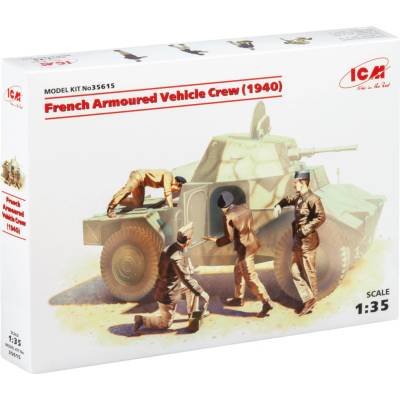 ICM French Armoured Vehicle Crew 1940 4 figúrky 1:35