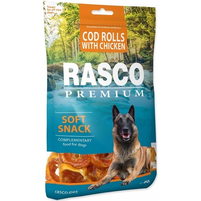 Rasco Premium Soft Snack Cod Rolls With Chicken 80 g