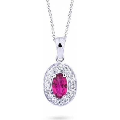 Cutie Jewellery prívesok z bieleho zlata so zirkónmi Z8056 40 40 X 2