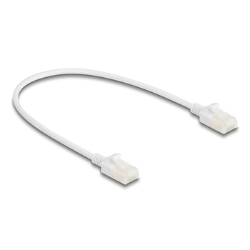 Delock Мрежов кабел RJ45 Cat. 6A UTP за индустриална употреба Slim 0.3m Бял, Delock 80357 (80357)