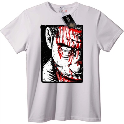 NOONEBRAND Тениска Кървави Следи Ужас - 7XL, Black