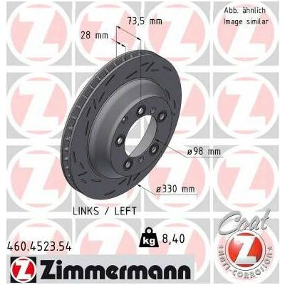 Brzdový kotúč ZIMMERMANN BLACK Z 460.4523.54