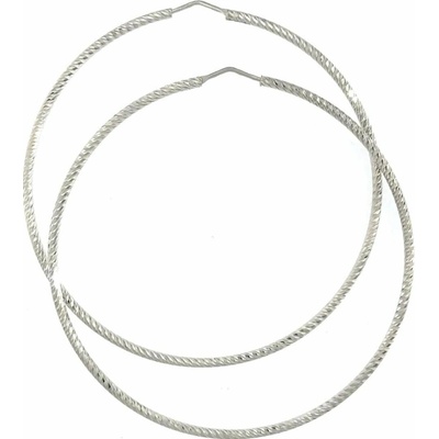 INFINITYSILVER Strieborné kruhy zdobené 7cm SE140098