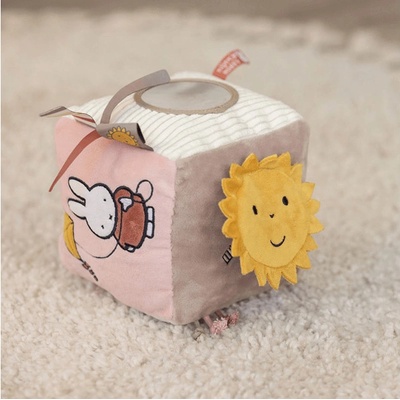 Little Dutch Kocka textilný králiček Miffy Fluffy Pink