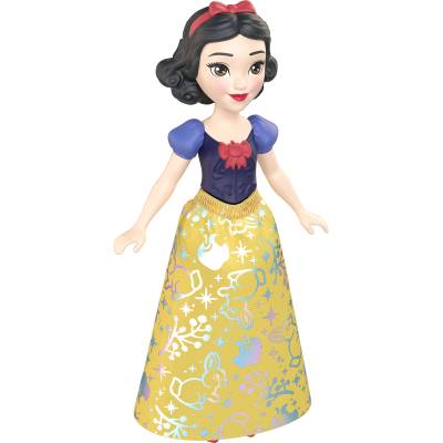 Disney Princess Кукла Disney Princess - Снежанка, в жълто-синя рокля и червена панделка, 9 cm (HPL55)