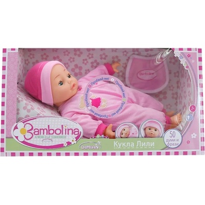 DIMIAN Интерактивна кукла Dimian Bambolina - Лили, 40 cm (BD310NBUL)