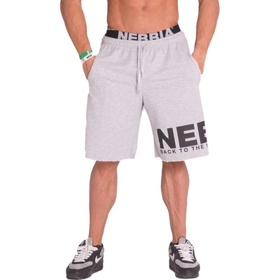 Nebbia pánske šortky Back To The Hard Core Roots 343 light grey