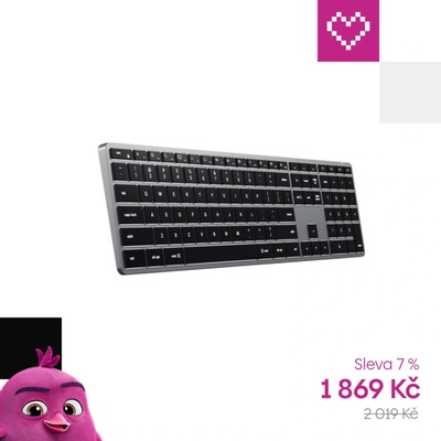 Satechi Slim X3 Bluetooth BACKLIT Wireless Keyboard ST-BTSX3M