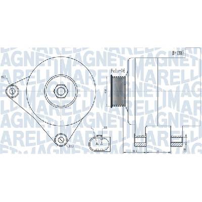 Alternátor MAGNETI MARELLI 063731985010