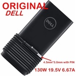 Dell Захранване (оригинално) за Dell Latitude 11/12/13/14/15 Precision 15 3000/5000/7000 Series, 19.5V/6.67A/130W, 4.5x3.0mm жак