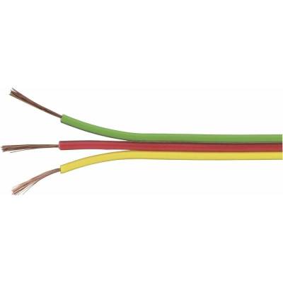 Tru Components 1567056 lanko 3 x 0.14 mm² žltá červená zelená 5 m