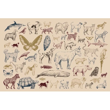 DIMEX ART s. r. o Флизелинов фототапет колекция животни 375 x 250 см