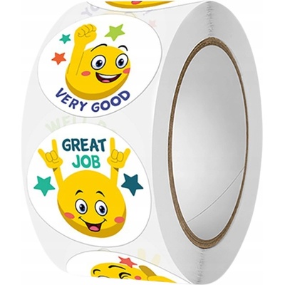 Edibazzar klasické nálepky Emoji 500 ks