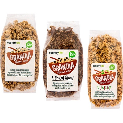 BIO COUNTRY LIFE Granola Chrumkavé ovsené müsli 350 g