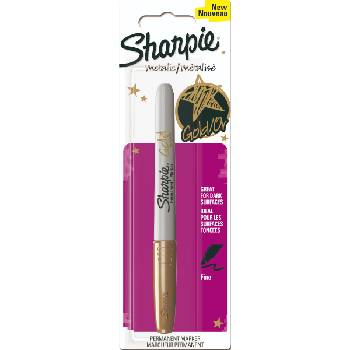 Sharpie Перманентен маркер Sharpie Metallic, блистер, златист (27674-А-ЗЛАТИСТ)