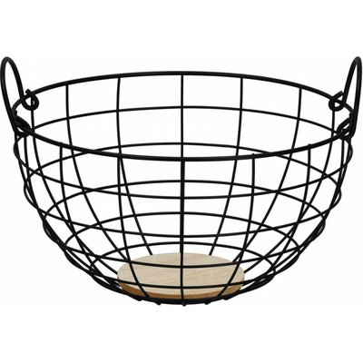 SPRINGOS KI0147 Mísa na ovoce kovová černá 28 cm