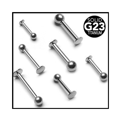 Šperky eshop titanový piercing do brady a rtu s kuličkou C13.17