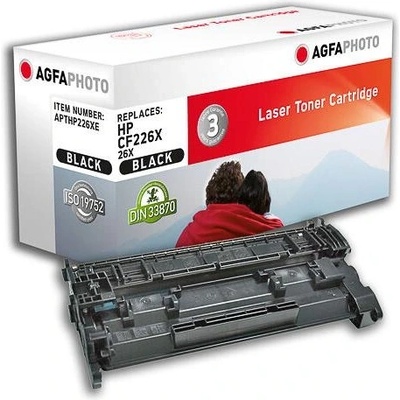 Compatible AgfaPhoto HP CF226X 26X тонер, черен (APTHP226XE)