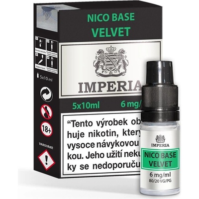Imperia Velvet Nico Base 80VG/20PG 5 x 10 ml 6 mg