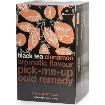 Vintage Teas čierny čaj so škoricou 30 x 1,5 g