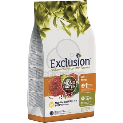 Exclusion Mediterraneo Monoprotein Formula Medium Breed Puppy