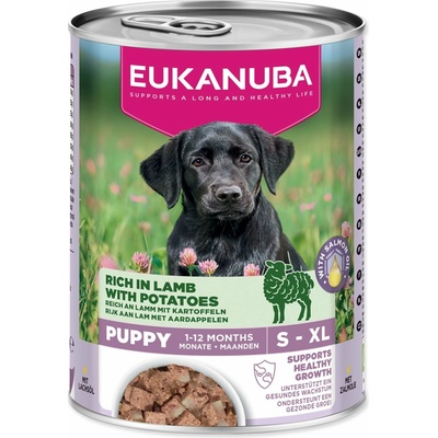 Eukanuba Puppy bohatá na jehněčí s bramborami 400 g