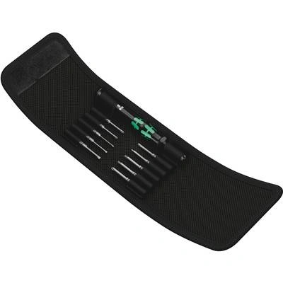 Wera Комплект 10 micro накрайника Wera 5135938001, 44 мм, Аерокосмическа технология + Дръжка с торбичка (05135938001)