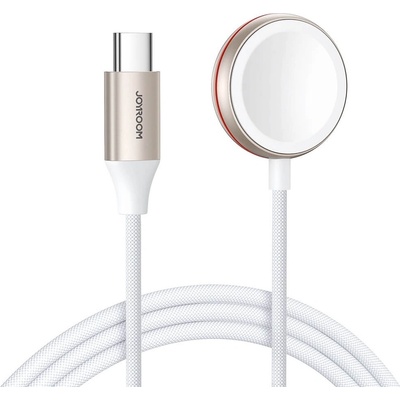 JOYROOM Apple Watch Inductive Cable - USB-C кабел с магнитен конектор за зареждане на Apple Watch (120 см) (бял) (S-IW011)
