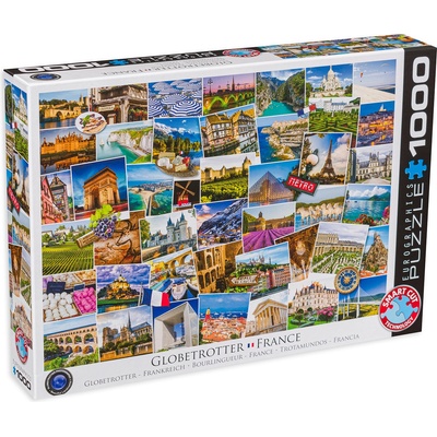 EUROGRAPHICS Пъзел Eurographics от 1000 части - Гледки от Франция (60005466)