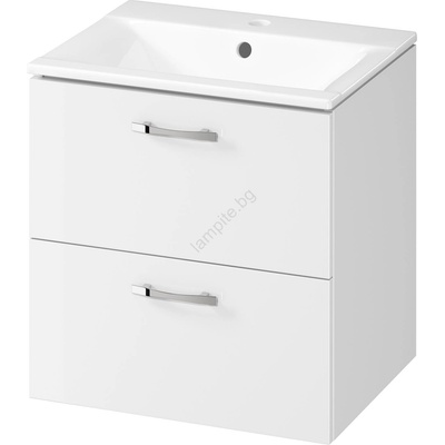 S801-456 - Стенен шкаф за баня с мивка NIKO 50x40 см бял (CS0188)