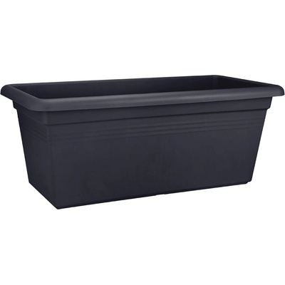 Elho Green Basics Balkónový hrantík Garden XXL, plast, čierny, 80 x 40 cm