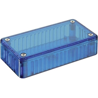 Transparentní pouzdro z polykarbonátu Hammond Electronics 150 x 80 x 50 , modrá