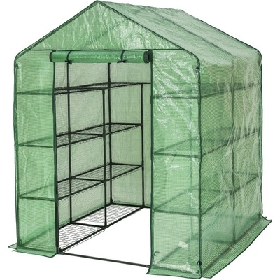 Aldotrade s policemi 140x140x200cm bílá – Zboží Mobilmania