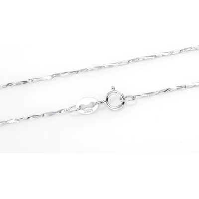 Tiniana Stříbrný řetízek konkévní T10