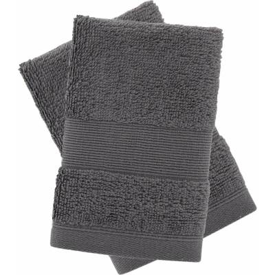 Catherine Lansfield ručník dark šedá 2 ks 30 x 30 cm