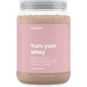 GymBeam BeastPink Yum Yum Whey 500 g шоколадов лешник