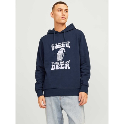 JACK & JONES Суитшърт jjxmas one color funny sweat hood