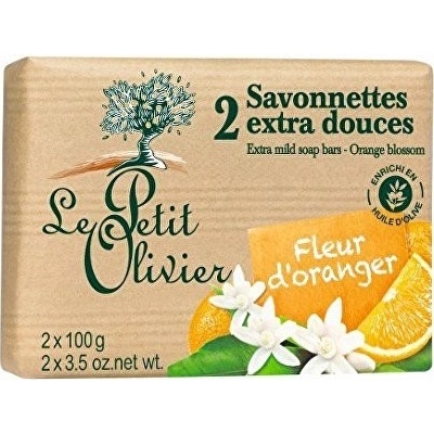 Le Petit Olivier extra jemné mydlo Pomarančový kvet 2 x 100 g
