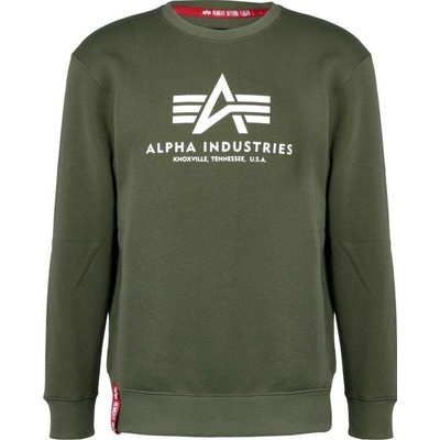Alpha Industries mikina Basic Sweater dark green