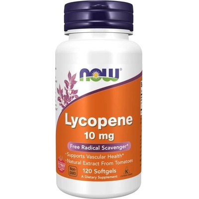 Now Foods Lycopen Lykopén 10 mg 120 softgélových kapsúl