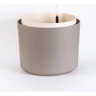 Plastia Samozavlažovacia kvetináč Berberis 55 cm taupe+slonová kosť 170507