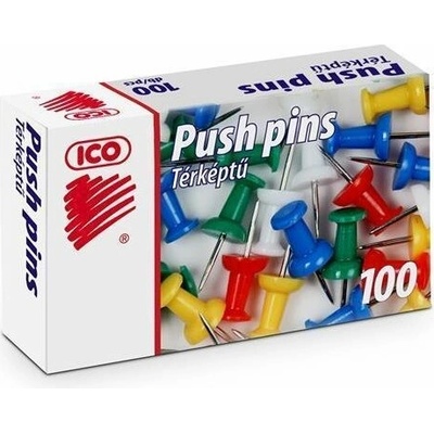 Špendlíky korková tabuľa - 100 ks