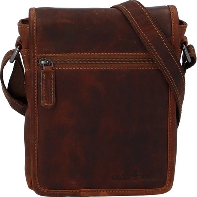 Greenwood pánská kožená crossbody taška hnědá Petter hnědá