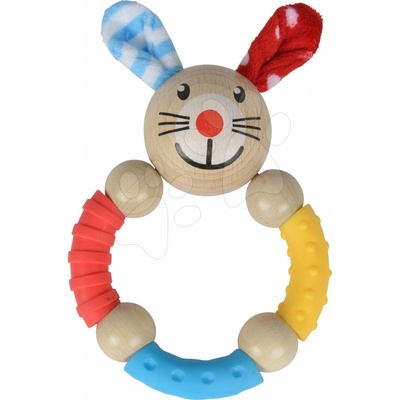 Eichhorn Dřevěné chrastítko Rabbit Beads Baby zajíček