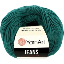 YarnArt Jeans 63 tmavá tyrkysová