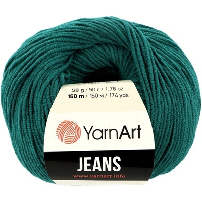 YarnArt Jeans 63 tmavá tyrkysová
