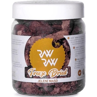 Raw Raw pochúťka mrazom sušené Jelenie mäso 80 g