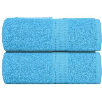 vidaXL Кърпи за гости FROGN 2 бр. Тюркоазени 30x50 см 360 г/м2 (136971)