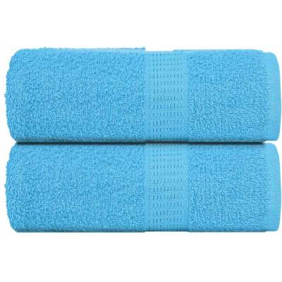 vidaXL Кърпи за гости FROGN 2 бр. Тюркоазени 30x50 см 360 г/м2 (136971)