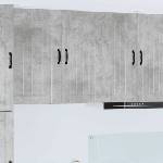 vidaXL Стенен шкаф LUCCA Бетонно сиво 40 x 31 x 80 см (885028)